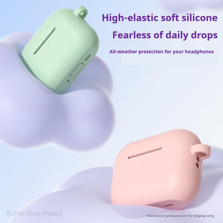 For AirPods Pro 3 Silicone Earphone Protective Case with Hook, Thickness: 2.0mm(Lavender Grey) - For AirPods Pro 3 by buy2fix | Online Shopping UK | buy2fix