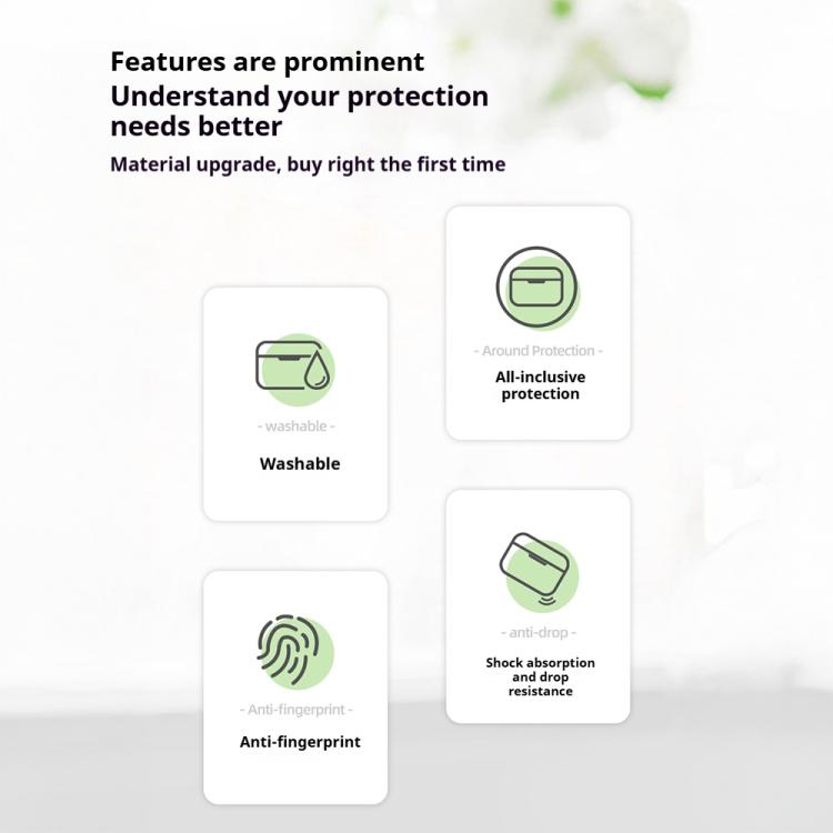 For AirPods Pro 3 Silicone Earphone Protective Case with Hook, Thickness: 2.0mm(Lavender Grey) - For AirPods Pro 3 by buy2fix | Online Shopping UK | buy2fix