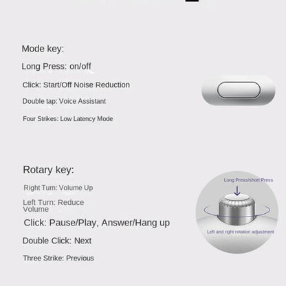 BT069NC BT5.4 Wireless Stereo ANC Headphones(White) - Multimedia Headset by buy2fix | Online Shopping UK | buy2fix