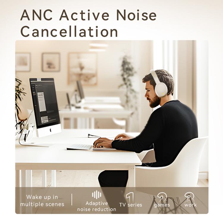 GT10 Zero Pressure BT5.4 Wireless Stereo ANC Headphones(White) - Multimedia Headset by buy2fix | Online Shopping UK | buy2fix