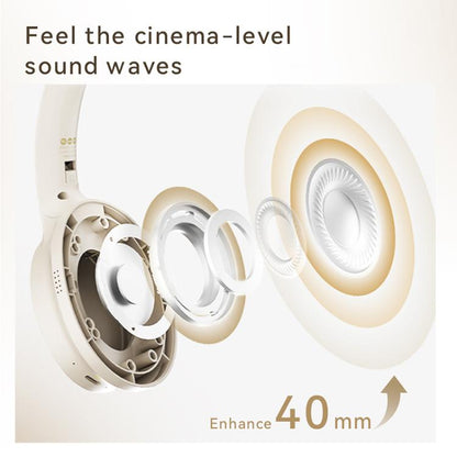 GT10 Zero Pressure BT5.4 Wireless Stereo ANC Headphones(White) - Multimedia Headset by buy2fix | Online Shopping UK | buy2fix