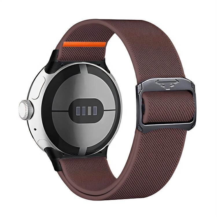 For Google Pixel Watch 3 45mm xDfind Elastic Nylon Watch Band(Smoke Purple) - Watch Bands by xDfind | Online Shopping UK | buy2fix