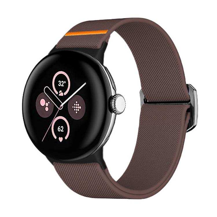 For Google Pixel Watch 3 45mm xDfind Elastic Nylon Watch Band(Smoke Purple) - Watch Bands by xDfind | Online Shopping UK | buy2fix