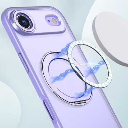 For iPhone Air kalebol MagSafe Metal Ring Holder Phone Case(Light Purple) - iPhone Air Cases by Kalebol | Online Shopping UK | buy2fix