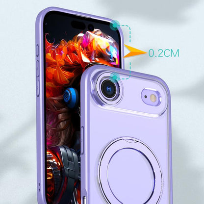 For iPhone Air kalebol MagSafe Metal Ring Holder Phone Case(Light Purple) - iPhone Air Cases by Kalebol | Online Shopping UK | buy2fix