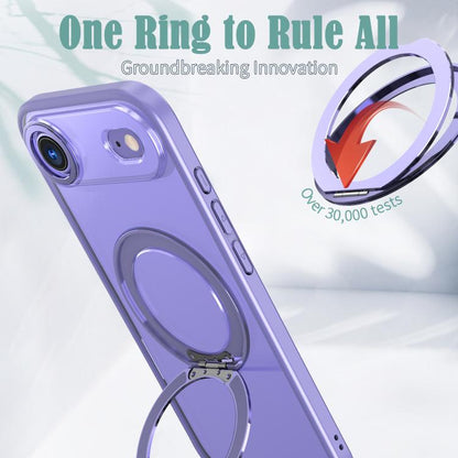 For iPhone Air kalebol MagSafe Metal Ring Holder Phone Case(Light Purple) - iPhone Air Cases by Kalebol | Online Shopping UK | buy2fix