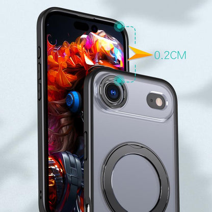 For iPhone Air kalebol MagSafe Metal Ring Holder Phone Case(Black) - iPhone Air Cases by Kalebol | Online Shopping UK | buy2fix