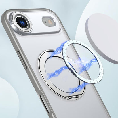 For iPhone Air kalebol MagSafe Metal Ring Holder Phone Case(Titanium Gray) - iPhone Air Cases by Kalebol | Online Shopping UK | buy2fix