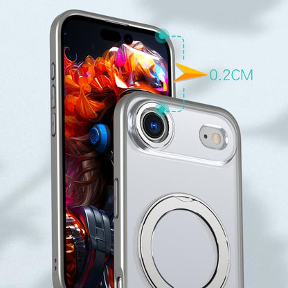 For iPhone Air kalebol MagSafe Metal Ring Holder Phone Case(Titanium Gray) - iPhone Air Cases by Kalebol | Online Shopping UK | buy2fix