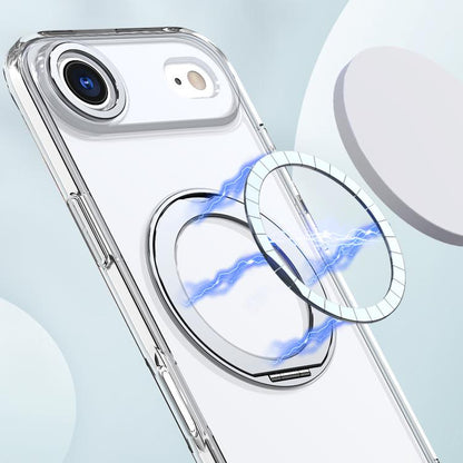 For iPhone Air kalebol MagSafe Metal Ring Holder Phone Case(Transparent) - iPhone Air Cases by Kalebol | Online Shopping UK | buy2fix