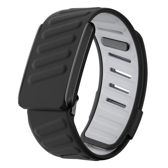 For WHOOP 4.0 xDfind Silicone Sports Watch Band(Black + Light Grey)