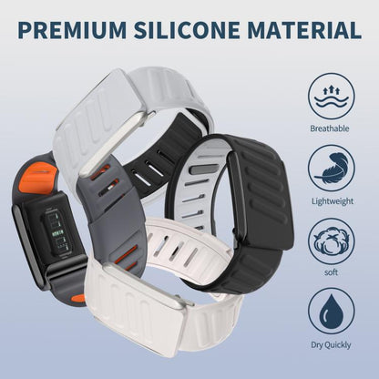 For WHOOP 4.0 xDfind Silicone Sports Watch Band(Dark Blue + Light Blue) - Watch Bands by xDfind | Online Shopping UK | buy2fix