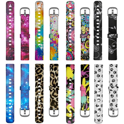 xDfind Silver Buckle Painting Silicone Watch Band For Fitbit Luxe, Size:S(Painting) - Watch Bands by xDfind | Online Shopping UK | buy2fix