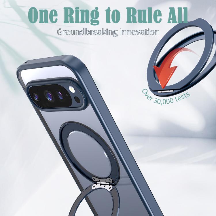 For Google Pixel 10 Pro XL kalebol MagSafe Metal Ring Holder Phone Case(Blue) - Google Cases by Kalebol | Online Shopping UK | buy2fix