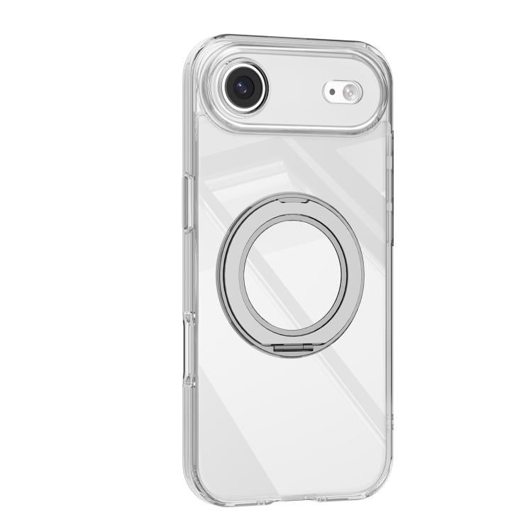 For iPhone 17 Air Mutural Ice Amber Series MagSafe Holder TPU Phone Case(Transparent) - iPhone 17 Air Cases by Mutural | Online Shopping UK | buy2fix