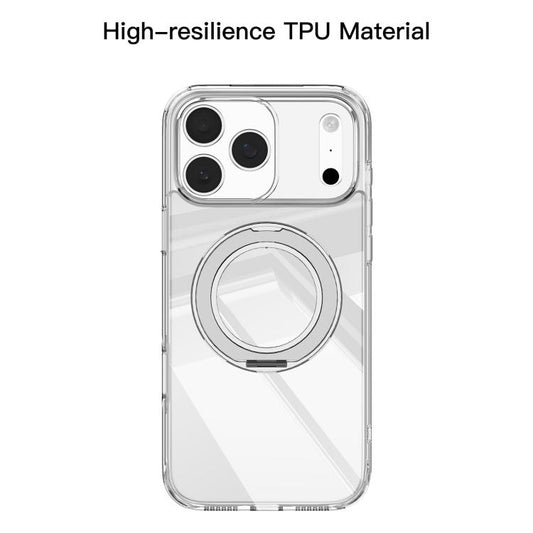 For iPhone 17 Pro Mutural Ice Amber Series MagSafe Holder TPU Phone Case(Transparent) - iPhone 17 Pro Cases by Mutural | Online Shopping UK | buy2fix