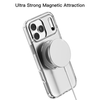 For iPhone 17 Pro Mutural Ice Amber Series MagSafe Holder TPU Phone Case(Transparent) - iPhone 17 Pro Cases by Mutural | Online Shopping UK | buy2fix