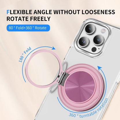 360 Degree Rotation Folding Ring MagSafe Magnetic Phone Holder(Pink) - Ring Holder by buy2fix | Online Shopping UK | buy2fix
