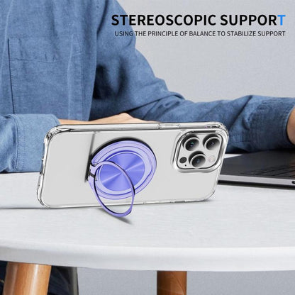 360 Degree Rotation Folding Ring MagSafe Magnetic Phone Holder(Purple) - Ring Holder by buy2fix | Online Shopping UK | buy2fix