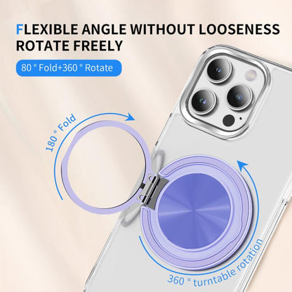 360 Degree Rotation Folding Ring MagSafe Magnetic Phone Holder(Purple) - Ring Holder by buy2fix | Online Shopping UK | buy2fix