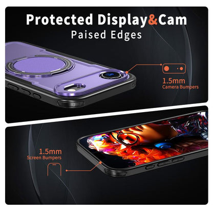 For iPhone Air kalebol Metal 360 Degree Rotation Holder MagSafe Phone Case(Purple) - iPhone Air Cases by Kalebol | Online Shopping UK | buy2fix