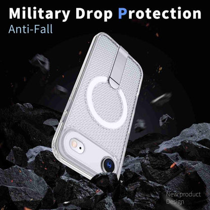 For iPhone Air kalebol Honeycomb Cooling MagSafe Holder Phone Case(Frosted Transparent) - iPhone Air Cases by Kalebol | Online Shopping UK | buy2fix