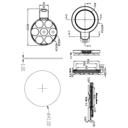 360 Degree Rotation MagSafe Magnetic Silicone Suction Cup Mirror Phone Holder(Black) - Ring Holder by buy2fix | Online Shopping UK | buy2fix