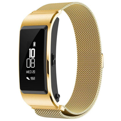 16mm For Huawei Band B6 / B7 xDfind Milanese Stainless Steel Watch Band(Gold) - Watch Bands by xDfind | Online Shopping UK | buy2fix
