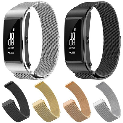 16mm For Huawei Band B6 / B7 xDfind Milanese Stainless Steel Watch Band(Gold) - Watch Bands by xDfind | Online Shopping UK | buy2fix