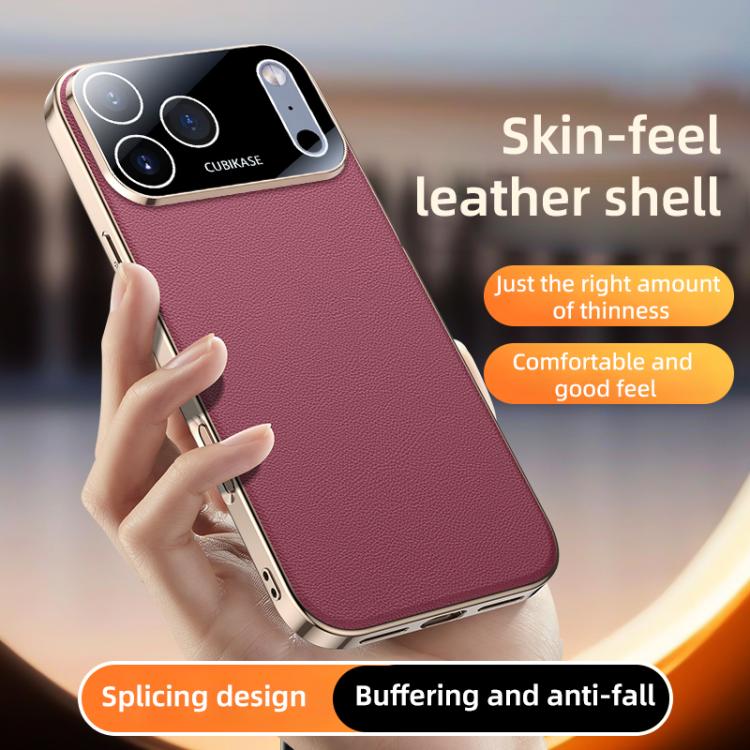 For iPhone Air Skin Feel Leather Texture Cooling Phone Case(White) - iPhone Air Cases by buy2fix | Online Shopping UK | buy2fix
