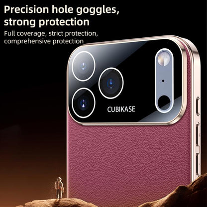 For iPhone Air Skin Feel Leather Texture Cooling Phone Case(Black) - iPhone Air Cases by buy2fix | Online Shopping UK | buy2fix