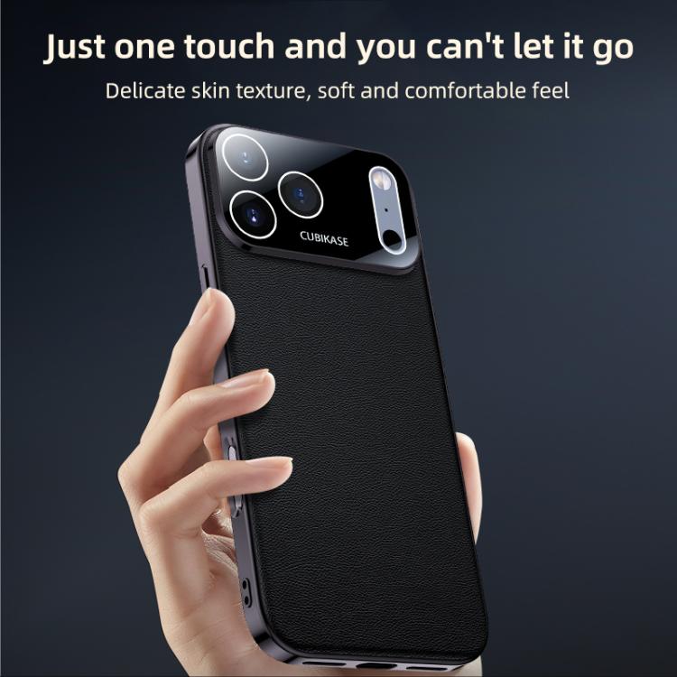 For iPhone Air Skin Feel Leather Texture Cooling Phone Case(White) - iPhone Air Cases by buy2fix | Online Shopping UK | buy2fix