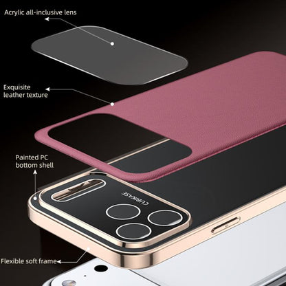 For iPhone Air Skin Feel Leather Texture Cooling Phone Case(Red) - iPhone Air Cases by buy2fix | Online Shopping UK | buy2fix