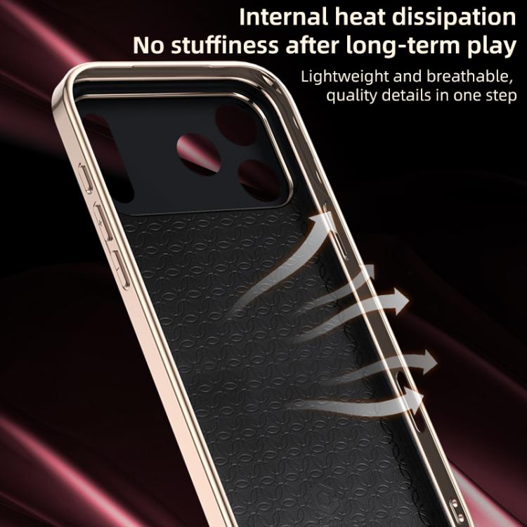 For iPhone Air Skin Feel Leather Texture Cooling Phone Case(Cyan-blue) - iPhone Air Cases by buy2fix | Online Shopping UK | buy2fix
