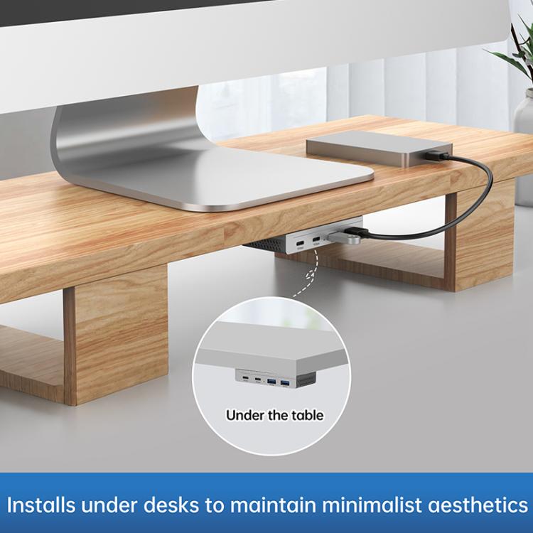 ORICO HST-2A2C 4 in 1 USB 3.2 10Gbps Detachable Magnetic Docking Station(Black) - USB 3.0 HUB by ORICO | Online Shopping UK | buy2fix