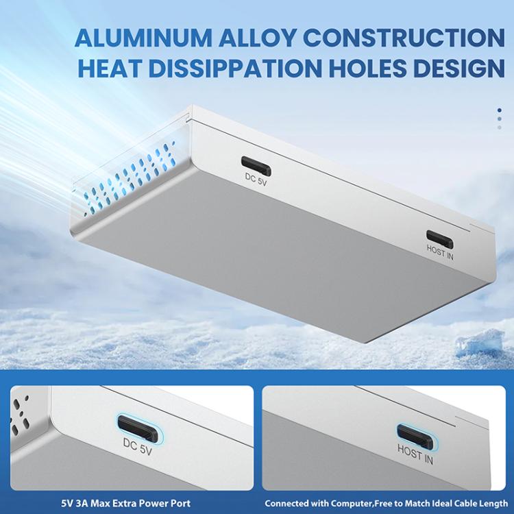 ORICO HST-3A1C 4 in 1 USB 3.0 Detachable Magnetic Docking Station(Black) - USB 3.0 HUB by ORICO | Online Shopping UK | buy2fix