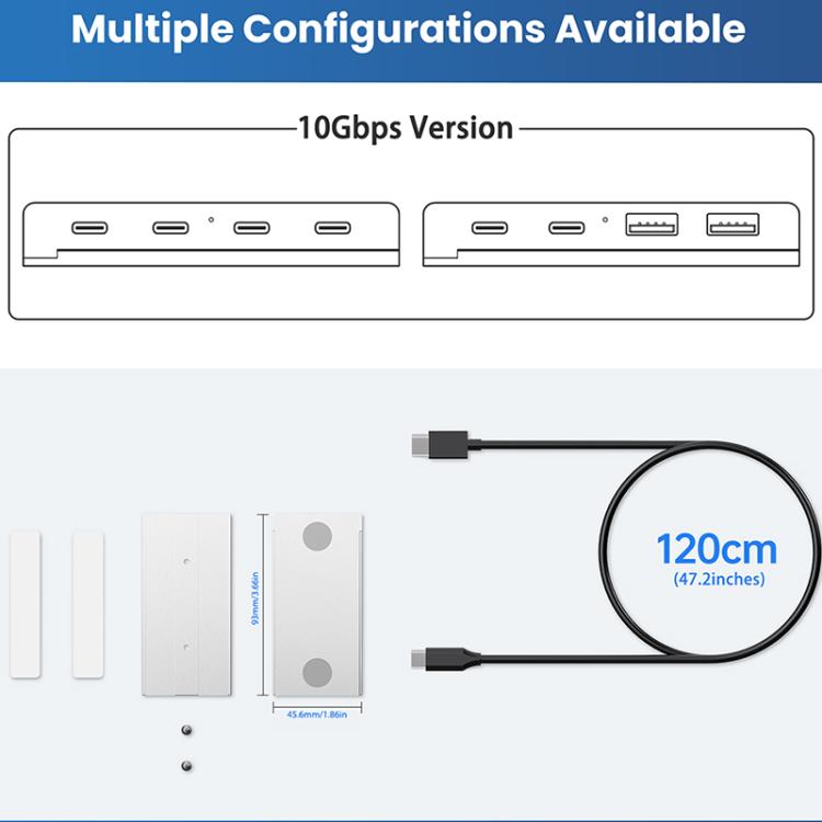 ORICO HST-3A1C 4 in 1 USB 3.0 Detachable Magnetic Docking Station(Black) - USB 3.0 HUB by ORICO | Online Shopping UK | buy2fix