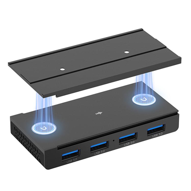 ORICO HST-4A-U3 4 in 1 USB 3.0 Detachable Magnetic Docking Station(Black) - USB 3.0 HUB by ORICO | Online Shopping UK | buy2fix