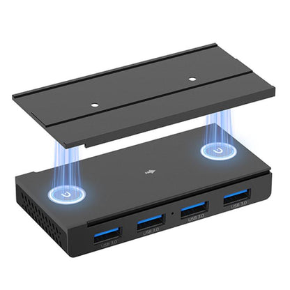 ORICO HST-4A-U3 4 in 1 USB 3.0 Detachable Magnetic Docking Station(Black) - USB 3.0 HUB by ORICO | Online Shopping UK | buy2fix