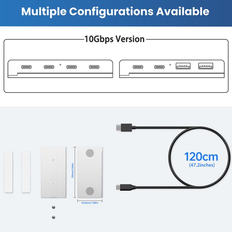 ORICO HST-4A-U3 4 in 1 USB 3.0 Detachable Magnetic Docking Station(Black) - USB 3.0 HUB by ORICO | Online Shopping UK | buy2fix