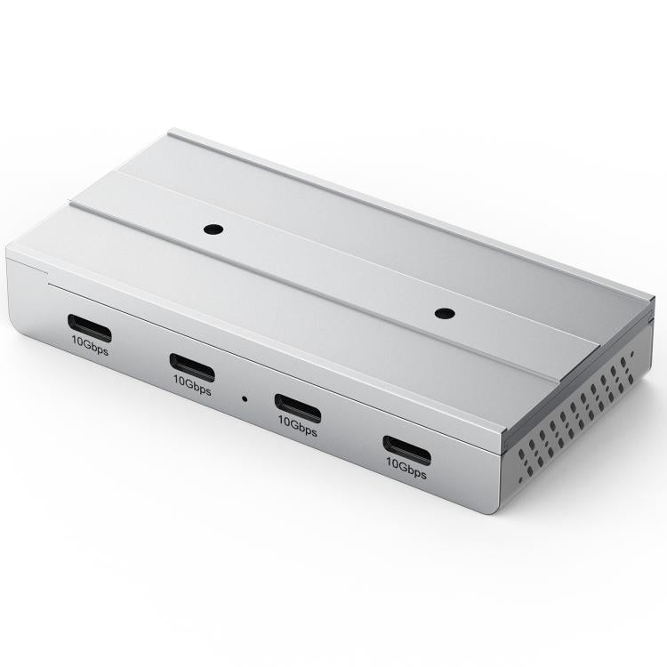 ORICO HST-4C 4 in 1 USB 3.2 10Gbps Detachable Magnetic Docking Station(Silver) - USB 3.0 HUB by ORICO | Online Shopping UK | buy2fix