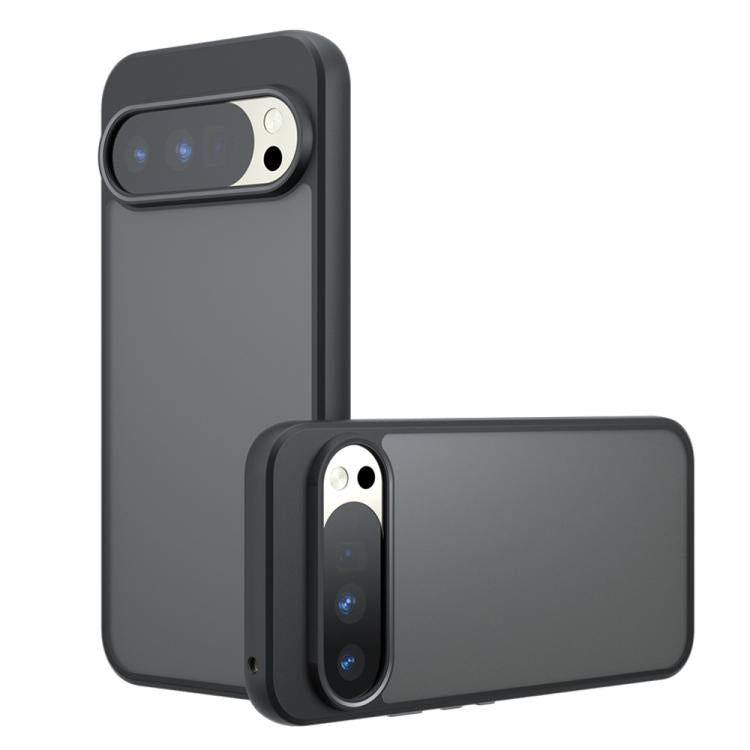 For Google Pixel 10 Pro XL Armor Big Pore PC Hybrid TPU Phone Case(Frosted Black) - Google Cases by buy2fix | Online Shopping UK | buy2fix