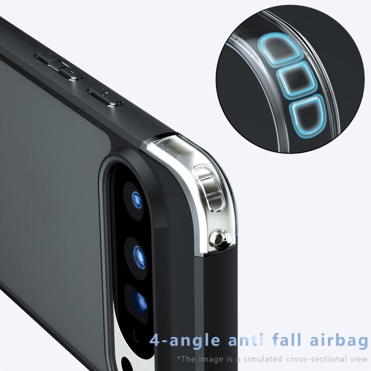 For Google Pixel 10 Pro XL Armor Big Pore PC Hybrid TPU Phone Case(Frosted Black) - Google Cases by buy2fix | Online Shopping UK | buy2fix