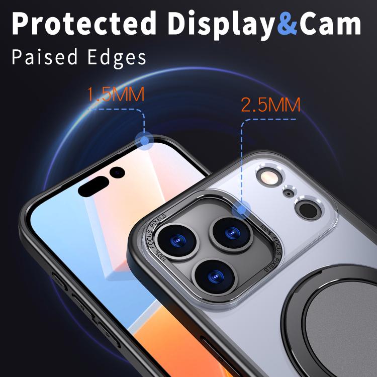 For iPhone 17 Pro Max Kalebol 360-degree Rotating MagSafe Magnetic Holder Phone Case(Black) - iPhone 17 Pro Max Cases by Kalebol | Online Shopping UK | buy2fix