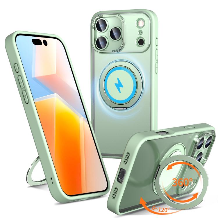 For iPhone 17 Pro Max Kalebol 360-degree Rotating MagSafe Magnetic Holder Phone Case(Avocado Green) - iPhone 17 Pro Max Cases by Kalebol | Online Shopping UK | buy2fix