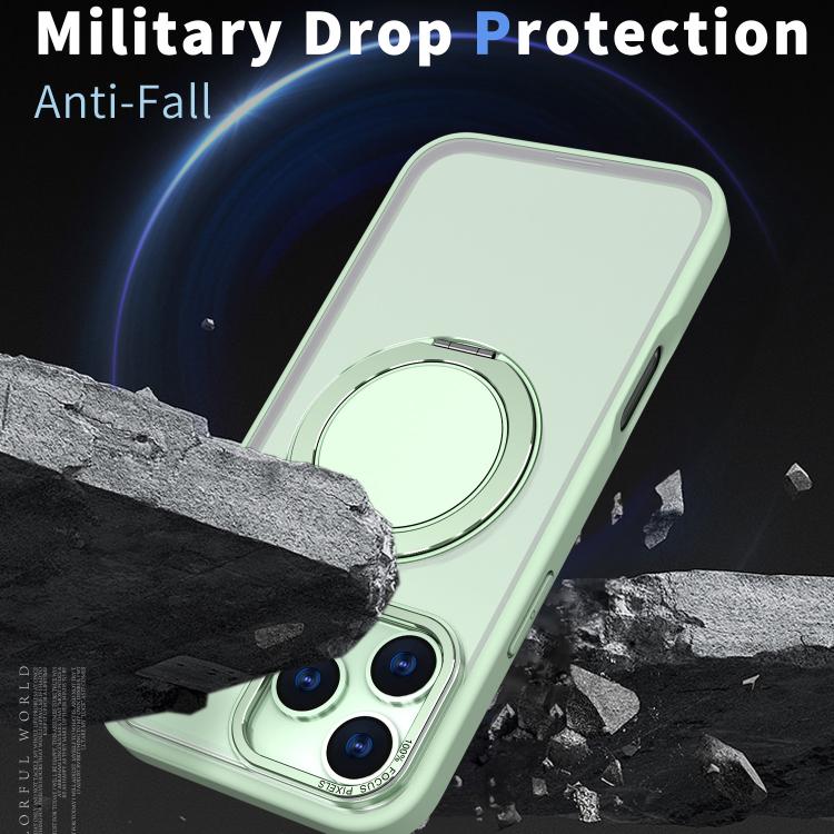 For iPhone 17 Pro Max Kalebol 360-degree Rotating MagSafe Magnetic Holder Phone Case(Avocado Green) - iPhone 17 Pro Max Cases by Kalebol | Online Shopping UK | buy2fix