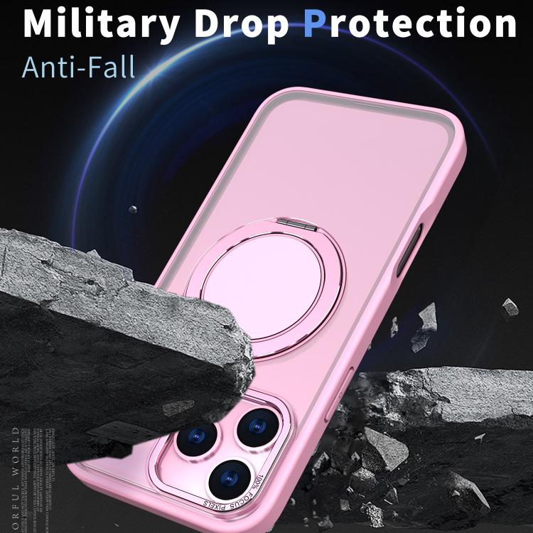 For iPhone 17 Pro Max Kalebol 360-degree Rotating MagSafe Magnetic Holder Phone Case(Pink) - iPhone 17 Pro Max Cases by Kalebol | Online Shopping UK | buy2fix