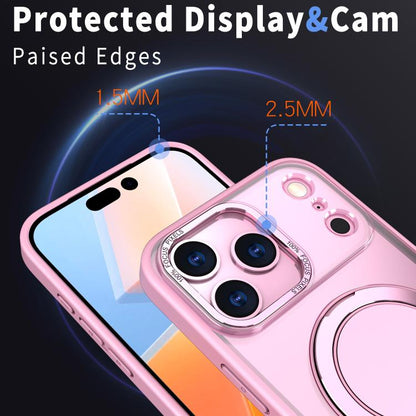 For iPhone 17 Pro Max Kalebol 360-degree Rotating MagSafe Magnetic Holder Phone Case(Pink) - iPhone 17 Pro Max Cases by Kalebol | Online Shopping UK | buy2fix