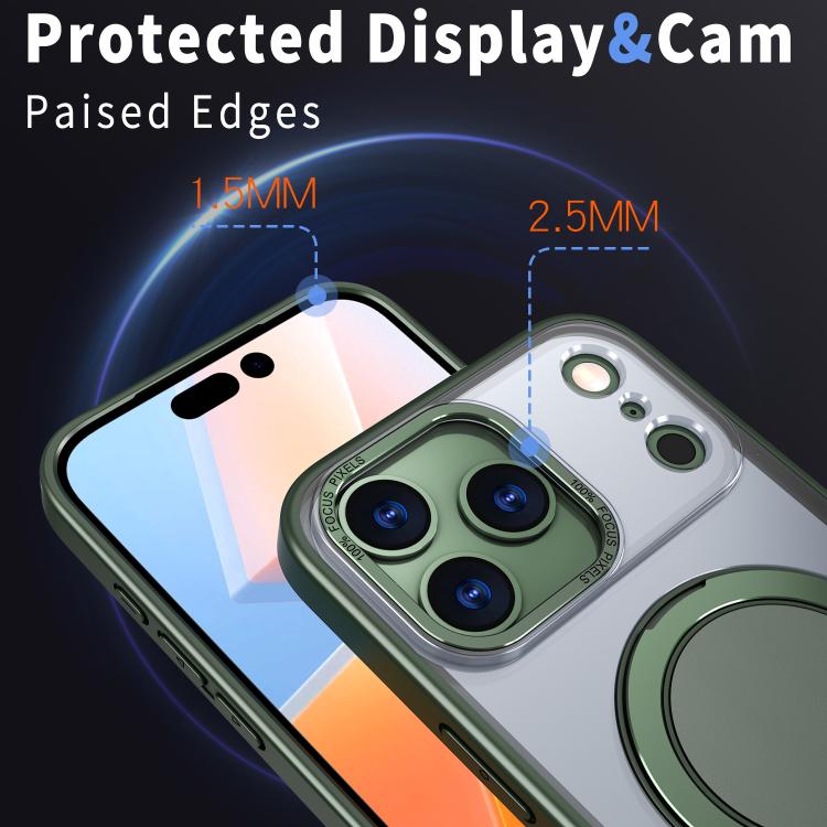 For iPhone 17 Pro Kalebol 360-degree Rotating MagSafe Magnetic Holder Phone Case(Green) - iPhone 17 Pro Cases by Kalebol | Online Shopping UK | buy2fix