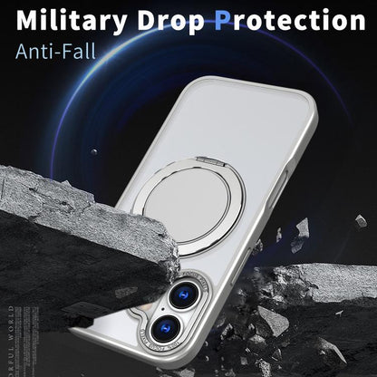 For iPhone 17 Kalebol 360-degree Rotating MagSafe Magnetic Holder Phone Case(Titanium Grey) - iPhone 17 Cases by Kalebol | Online Shopping UK | buy2fix